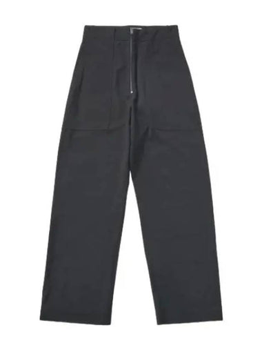 Zip Front Leg Pants Black MEYERSNW982BLACK - STUDIO NICHOLSON - BALAAN 1