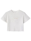 C20111 117 Logo Embroidered Kids Short Sleeve Tee - CHLOE - BALAAN 4