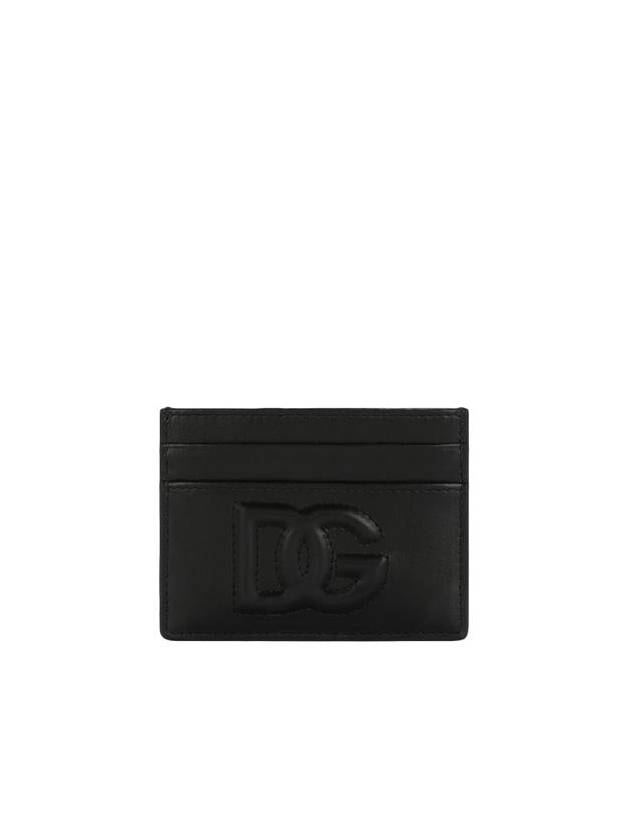 logo leather card wallet black - DOLCE&GABBANA - BALAAN 2