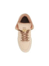 Match FF Logo High Top Sneakers Pink - FENDI - BALAAN 3