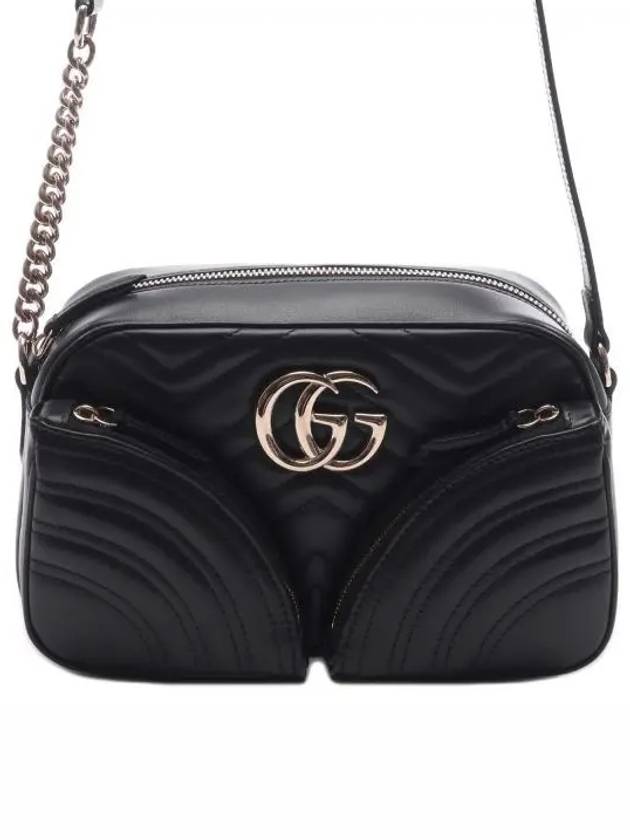 GG Marmont Small Cross Bag Black - GUCCI - BALAAN 2