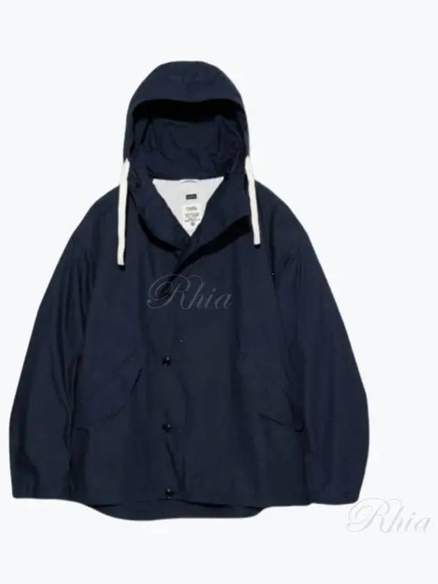 Hooded Windbreaker Outerwear Jumper Unisex SUAF370E Navy - NANAMICA - BALAAN 1