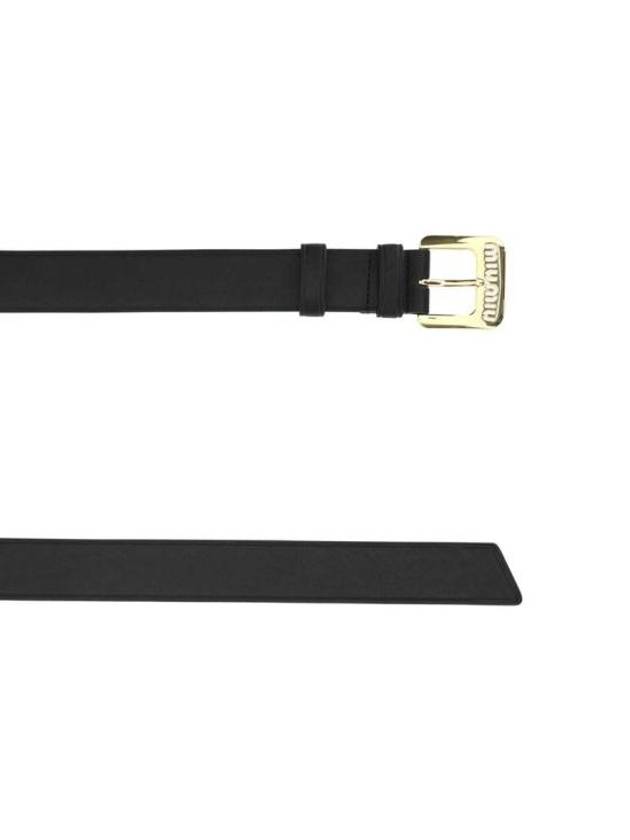 Nappa Leather Belt Black - MIU MIU - BALAAN 3