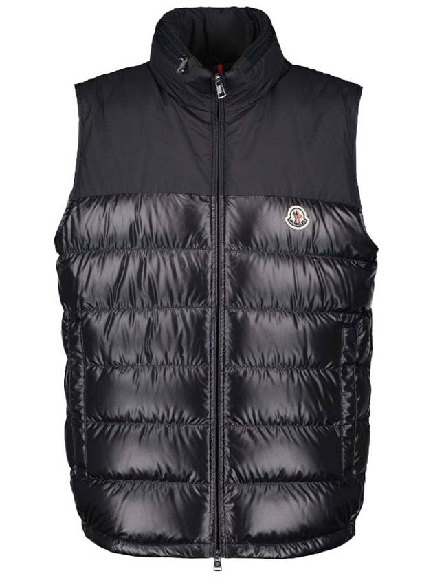 Men s Logo Patch CERCES Padded Vest Black 1A00058595ZJ999 - MONCLER - BALAAN 1