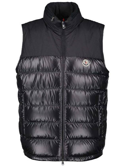 Cerces Logo Patch Down Padded Vest Black - MONCLER - BALAAN 2