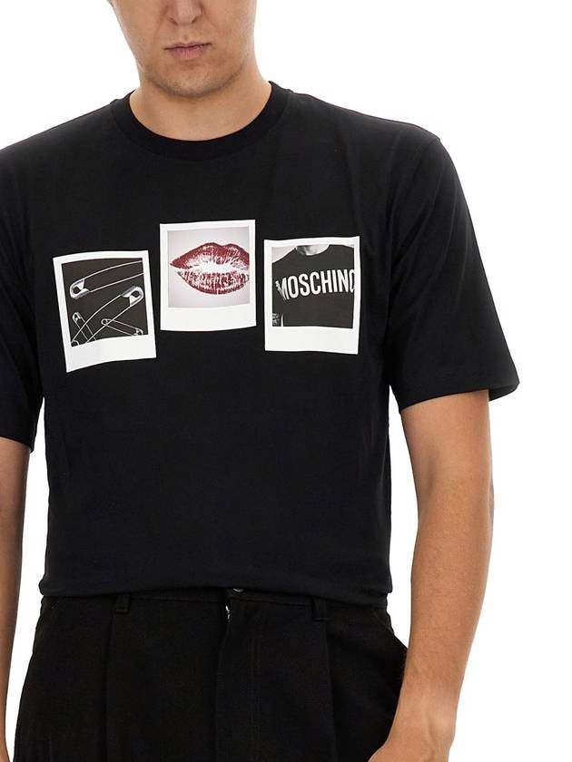 T-SHIRT WITH PRINT - MOSCHINO - BALAAN 4