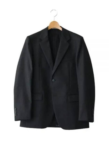 Bluefaced Wool Dobby Stripe Jacket A22AJ01BS GRIGIO Striped Wool Jacket - AURALEE - BALAAN 1