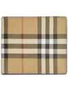 Vintage Check Half Wallet Beige - BURBERRY - BALAAN 2