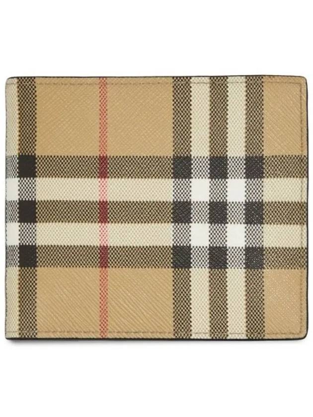 Vintage Check Half Wallet Beige - BURBERRY - BALAAN 2