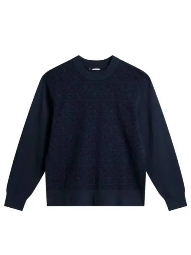 Finn Jacquard Knitted Sweater GMKW11167 6855 Men s - J.LINDEBERG - BALAAN 1