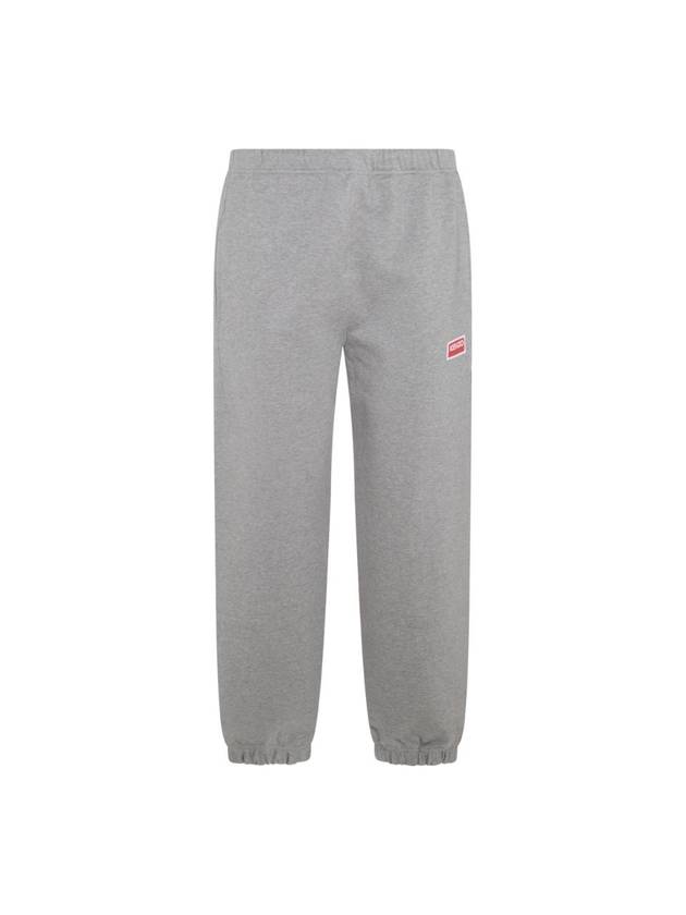 Men's Paris Logo Jogging Track Pants Grey - KENZO - BALAAN 1