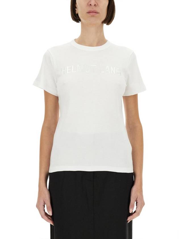 Crew Neck Short Sleeve T-Shirt White - HELMUT LANG - BALAAN 2