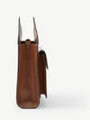Mini Two-Tone Canvas And Leather Pocket Bag Natural Malt Brown - BURBERRY - BALAAN 3