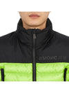 Grenoble Logo Patch Funnel Zip-Up Jacket Black Green - MONCLER - BALAAN 8