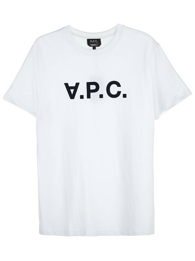 Men's VPC Logo Short Sleeve T-Shirt White - A.P.C. - BALAAN 2