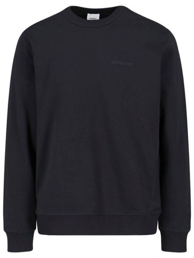 Check EKD Cotton Sweatshirt Black - BURBERRY - BALAAN 1