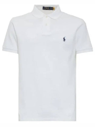 Men's Embroidered Logo PK Shirt White - POLO RALPH LAUREN - BALAAN 2