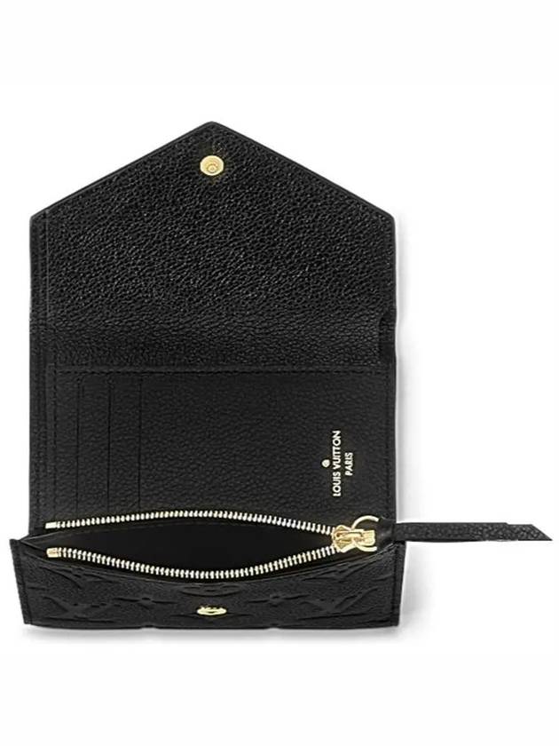 Victorine Monogram Empreinte Half Wallet Black - LOUIS VUITTON - BALAAN 5