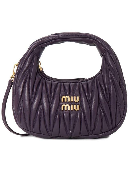 MATELASSE Nappa Logo WANDER Hobo Bag 5BP078 N88F0030 B0010971456 - MIU MIU - BALAAN 2