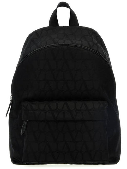 V Logo Backpack Black - VALENTINO - BALAAN 2