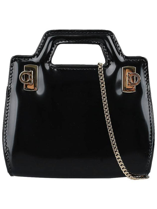 Wanda Micro Cross Bag Black - SALVATORE FERRAGAMO - BALAAN 2