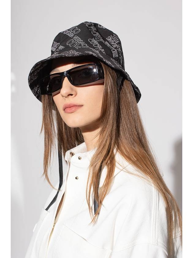 Jeans Couture Allover LogoPrinted Bucket Hat - VERSACE - BALAAN 6