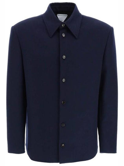 Wool Jacket Navy - BOTTEGA VENETA - BALAAN 2