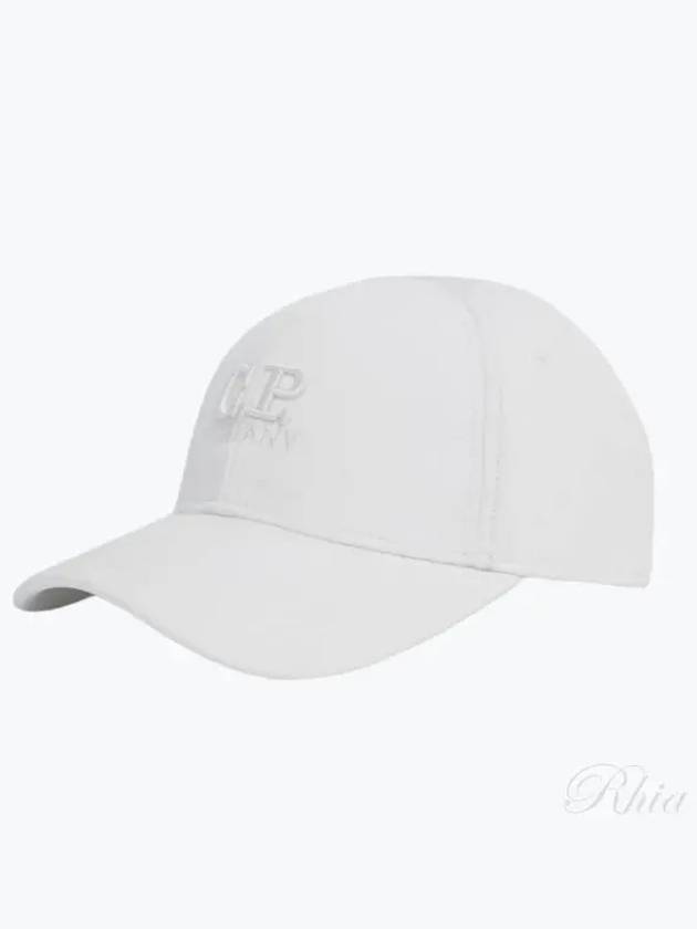 Kids Shell-R Logo Cap Hat White - CP COMPANY - BALAAN 2