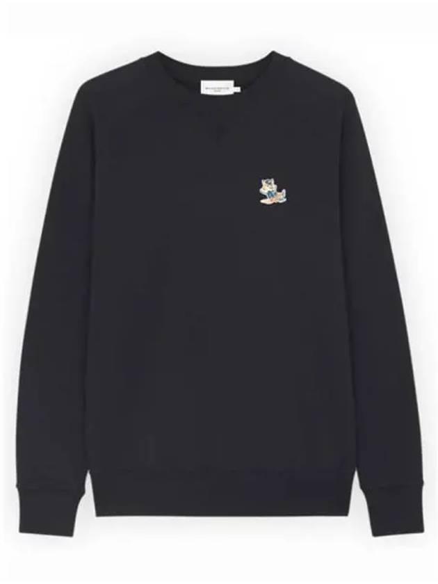 Dressed Fox Patch Classic Sweatshirt Black - MAISON KITSUNE - BALAAN 2