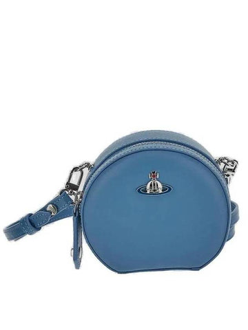 ORB Plaque Cross Bag Blue - VIVIENNE WESTWOOD - BALAAN 1