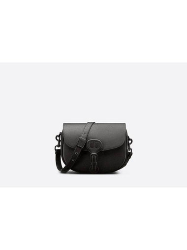 Bobbi Grained Calfskin Medium Cross Bag Black - DIOR - BALAAN 1