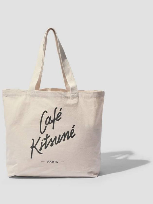 Cafe Kitsune Canvas Tote Bag Latte - MAISON KITSUNE - BALAAN 2