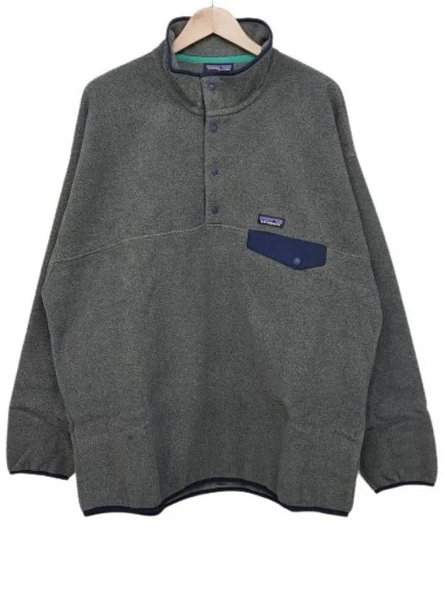 Synchilla Snap T Fleece Pullover Jacket Grey - PATAGONIA - BALAAN 3