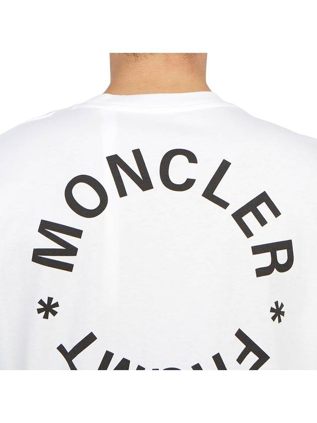 Logo Motif Short Sleeve T-shirt White - MONCLER - BALAAN 8