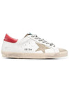 Superstar Suede Toe Red Tab Low Top Sneakers White - GOLDEN GOOSE - BALAAN 5