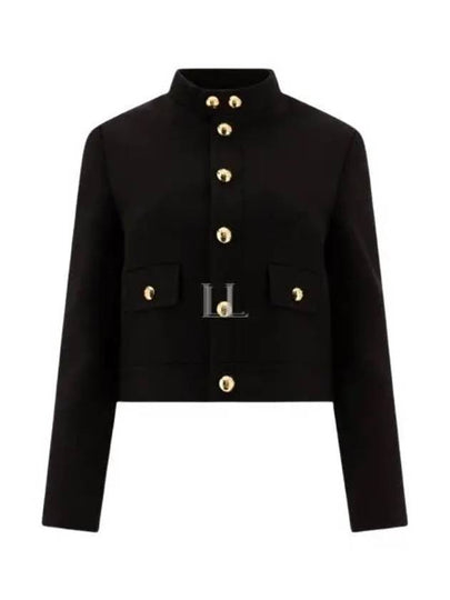 Verneuil Double Face Wool Tricotine Jacket Black - CELINE - BALAAN 2