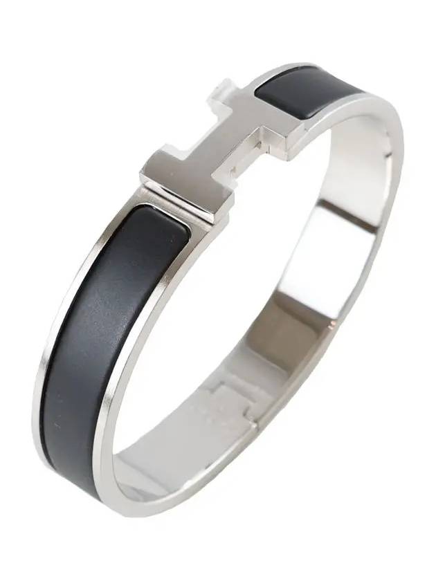 Click Ache HH Palladium Matte Bracelet Noir - HERMES - BALAAN 3