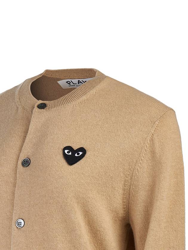 Heart Waffen Cardigan AX N023 051 3 LIGHT CAMEL - COMME DES GARCONS - BALAAN 5