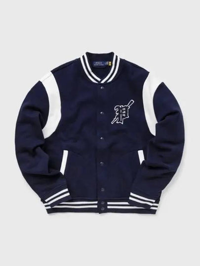 Accent Patch Bomber Jacket Navy - POLO RALPH LAUREN - BALAAN 2