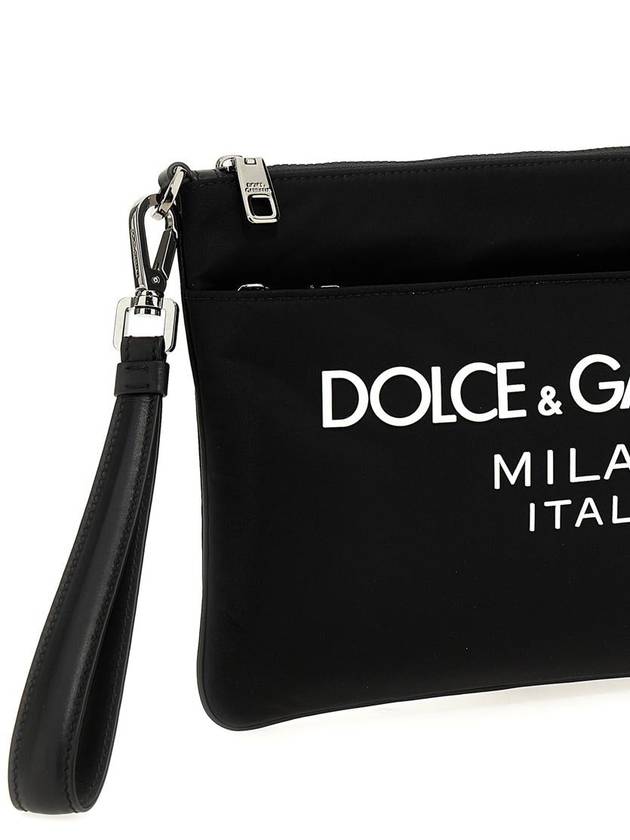 23 fw nylon pouch WITH rubber rise logo Dolce GABBANA BP3259 AG182 8B956 B0230516849 - DOLCE&GABBANA - BALAAN 4