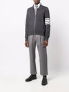 Diagonal Armband Merino Wool Zip-up Jacket Grey - THOM BROWNE - BALAAN 6