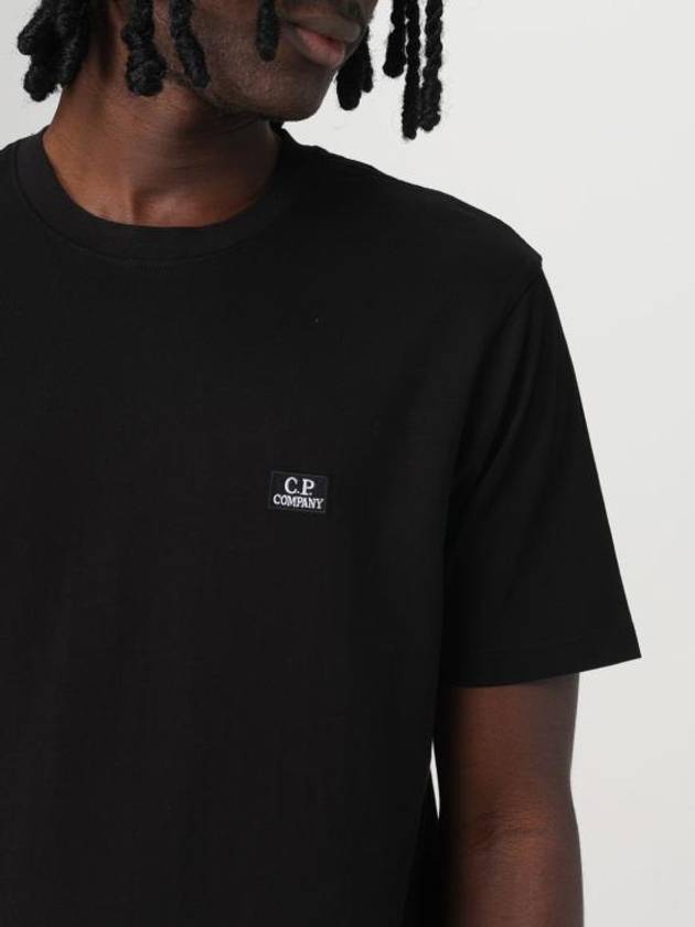 Logo Short Sleeve T-Shirt Black - CP COMPANY - BALAAN 5