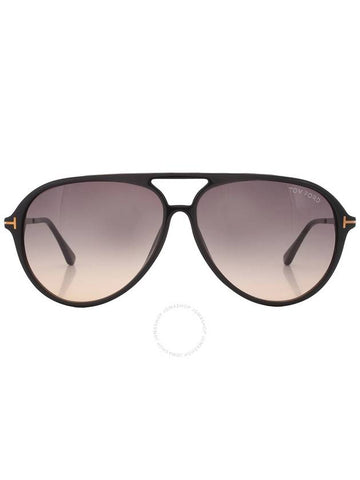 Tom Ford Samson Smoke Gradient Pilot Men's Sunglasses FT0909 01B 62 - TOM FORD - BALAAN 1