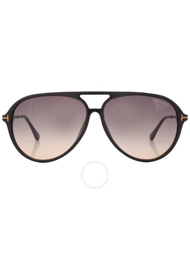 Tom Ford Samson Smoke Gradient Pilot Men's Sunglasses FT0909 01B 62 - TOM FORD - BALAAN 1