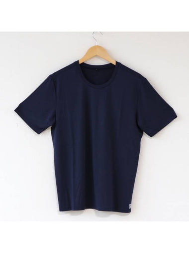 Round Short Sleeve T Shirt Navy - SUPENER - BALAAN 1