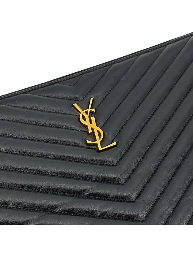 Matelasse gold strap clutch large 440222 - SAINT LAURENT - BALAAN 6