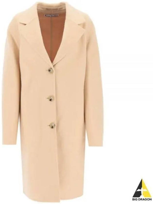 Button-Up Single Coat Beige - ACNE STUDIOS - BALAAN 2