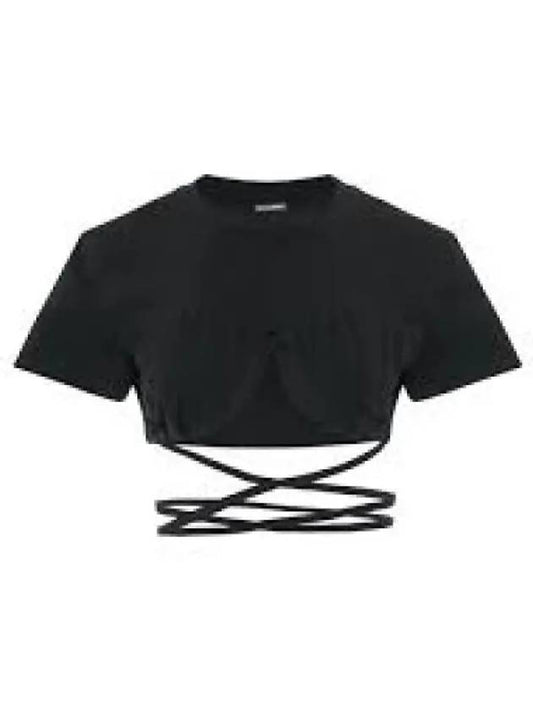 Jacquemus Le Bacchi short sleeve t shirt black 211JS0012160990SS23 1015108 - JACQUEMUS - BALAAN 1