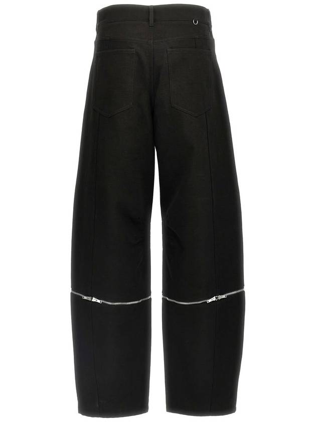 Willow Smith 2 in 1 Cotton Wide Pants Black - MONCLER - BALAAN 3