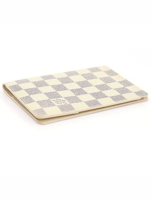 N60032 Damier Azur Canvas Passport Cover Wallet - LOUIS VUITTON - BALAAN 3